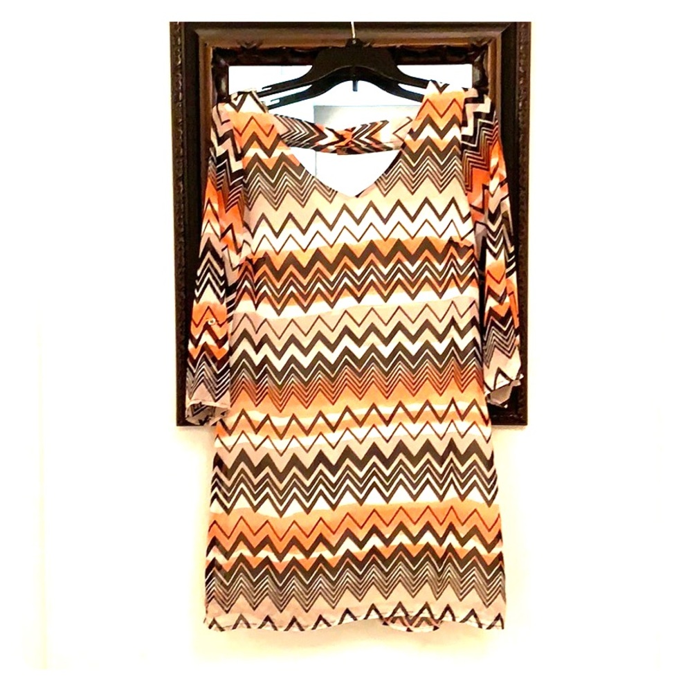 Chevron shift dress